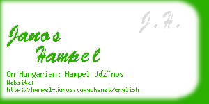 janos hampel business card